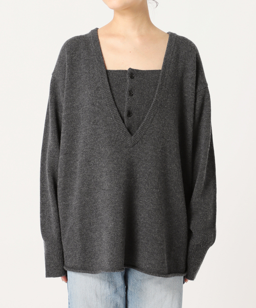 plage（プラージュ）の「WO レイヤードニット（ニット/セーター）」 - WEAR