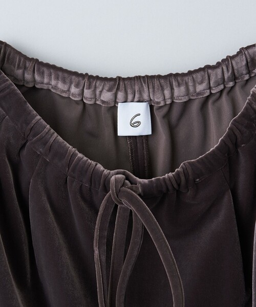 6（ロク）の「＜6(ROKU)＞ベロア3ライン パンツ（その他パンツ）」 - WEAR