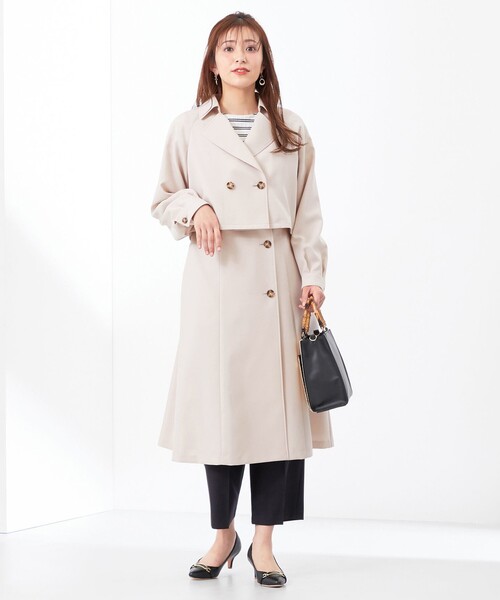 ANY SIS（エニィスィス）の「【洗える】3WAYジレセット トレンチ