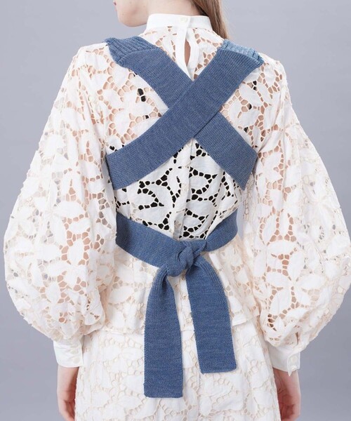 FUMIE=TANAKA/フミエタナカ】リボンニットビスチェ（タンクトップ