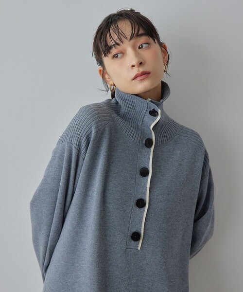 セール】＜EMMEL REFINES＞EM ハイショクライン タートルニット