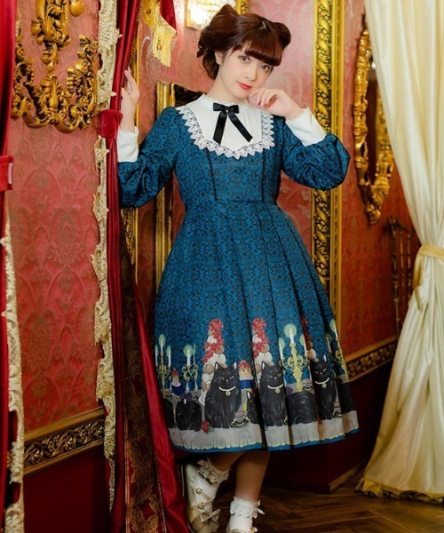 axes femme（アクシーズファム）の「猫会ワンピース（ワンピース