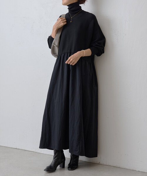 BEARDSLEY（ビアズリー）の「ニットコンビギャザーワンピース