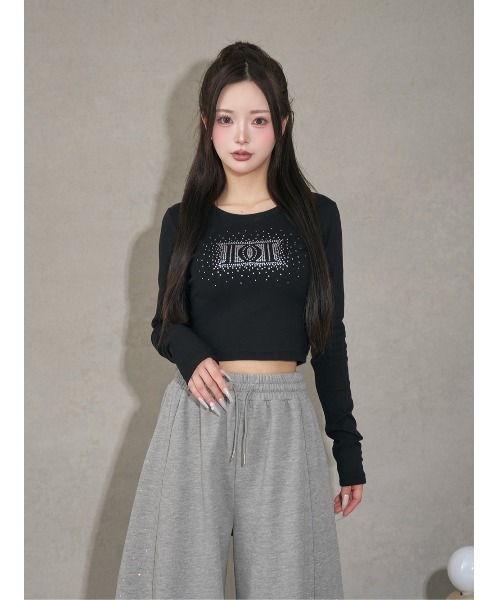 シャイニーDDロゴコンパクトロングTシャツ（Tシャツ/カットソー