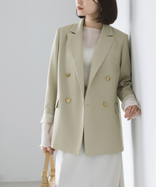 Noble（ノーブル）の「トリコチンピークドラペルジャケット