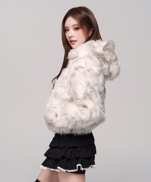 andwang（アンドワン）の「Petit Fur Duffle Coat（ダッフルコート