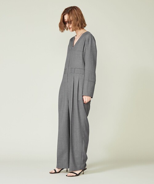 conte（コンテ）の「＜conte＞Vネック オールインワン（つなぎ