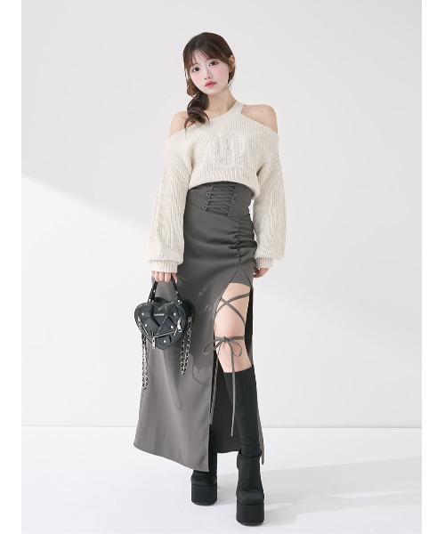 スリットコルセットロングスカート（スカート）｜Darich（ダーリッチ