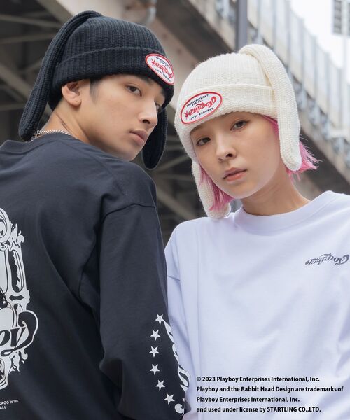 PLAYBOY（プレイボーイ）の「【SEQUENZ】 PLAYBOY BUNNY BEANIE