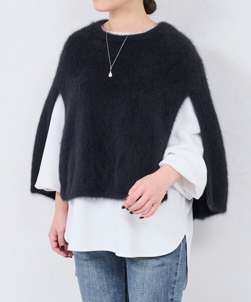 BEARDSLEY（ビアズリー）の「ファーニットポンチョ（ニット/セーター