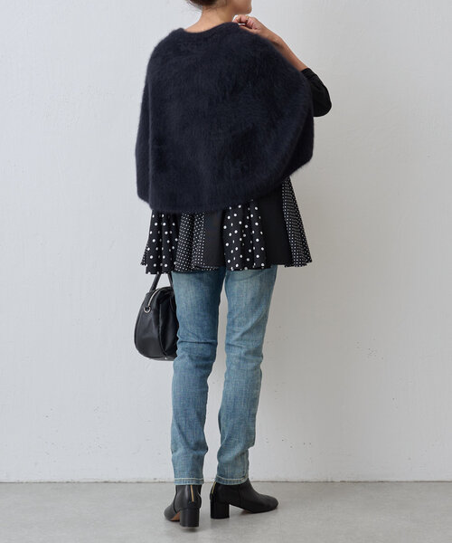 BEARDSLEY（ビアズリー）の「ファーニットポンチョ（ニット/セーター