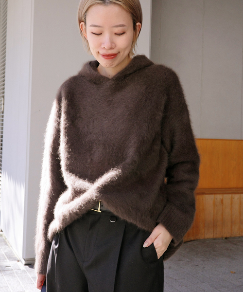 AP STUDIO（エーピーストゥディオ）の「フォックスカシミヤフーディ