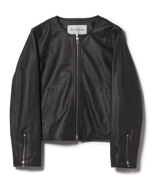 Ray BEAMS（レイビームス）の「Ray BEAMS / ラムレザー ノーカラー