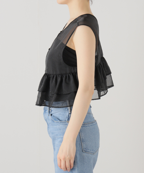 JOURNAL STANDARD（ジャーナルスタンダード）の「シアーフリルブラウス