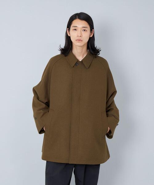 CITEN（シテン）の「＜CITEN＞ヒュージ バルカラー ハーフコート モカ