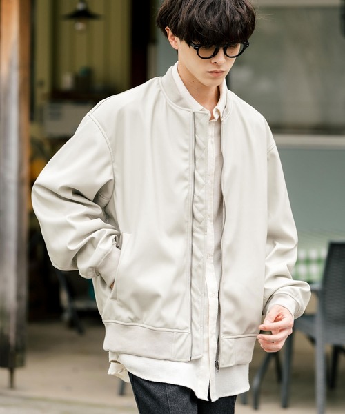 Rocky Monroe（ロッキーモンロー）の「オーバーサイズPUレザーMA-1