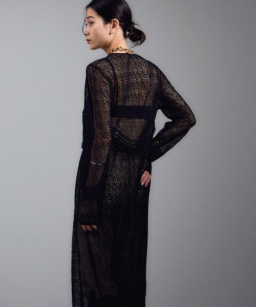 セール】レースシアーワンピース（ワンピース）｜SALON adam et rope