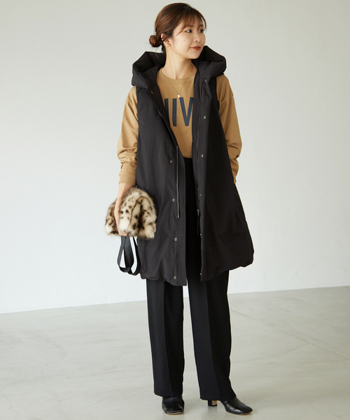 SLOBE IENA（スローブイエナ）の「P/NPタフタノースリダウンミドル