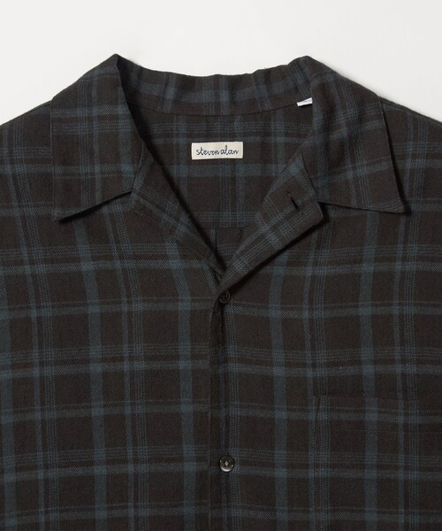 セール】＜Steven Alan＞ ネル マドラスチェック オープンカラー