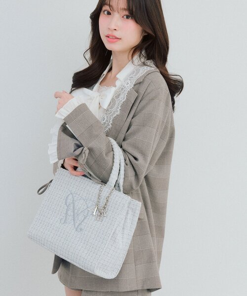 タブレット対応/推し活】Aimerianejoie刺繍入りミニトート（トート