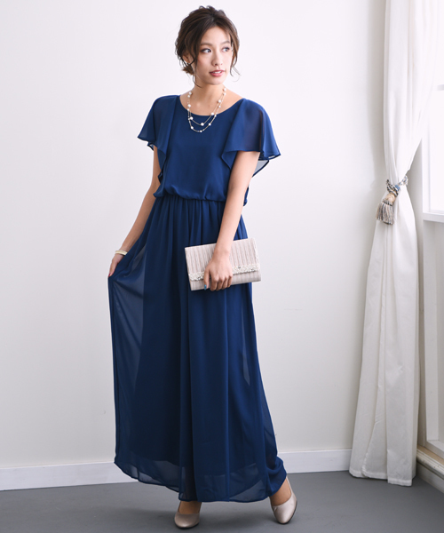 ワイドパンツの オールインワン 結婚式 お呼ばれ パーティー ドレス