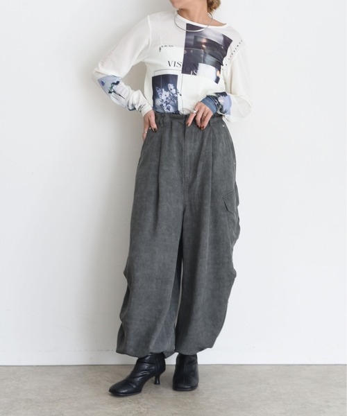 バイオ加工 アウトポケット カーゴパンツ Eimee Law│Eimee Law