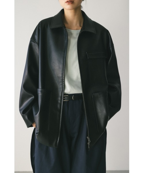 フェイクレザージャケット（ライダースジャケット）｜STYLEMIXER