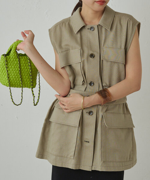 LOUNGEDRESS（ラウンジドレス）の「ミリタリージレブルゾン（ベスト