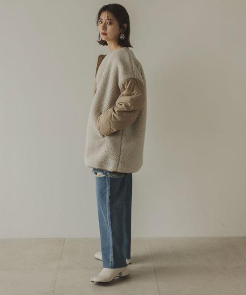 rectangle（レクタングル）の「ボア×キルティングリバーシブルコート