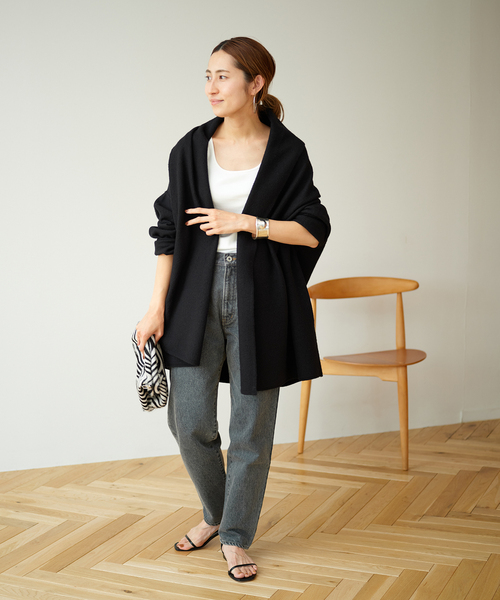 セール】圧縮ウールショートガウン（カーディガン/ボレロ）｜FRAMeWORK