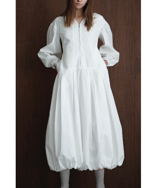 CLANE（クラネ）の「FRONT ZIP BALLOON ONEPIECE（ワンピース）」 - WEAR