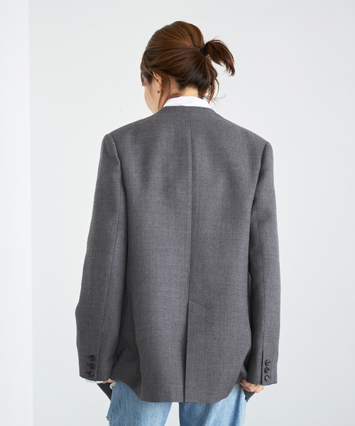 plage（プラージュ）の「【R'IAM】ノーカラー コートジャケット（ノー