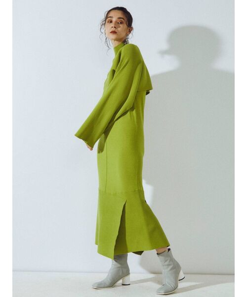 UN3D.（アンスリード）の「2WAYケープボレロニットワンピース