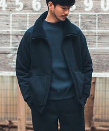 Jackman（ジャックマン）の「GG Sweat Boa Collar（ブルゾン）」 - WEAR