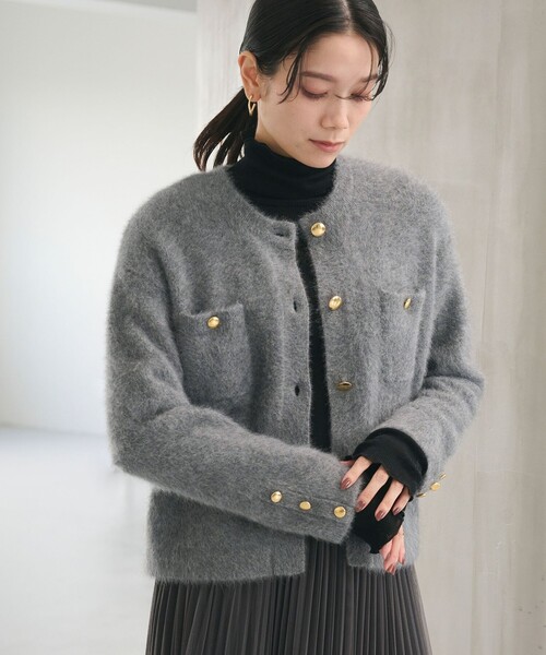 セール】デイリーエリートカーデ（カーディガン/ボレロ）｜green label