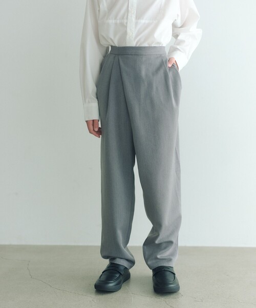 ノーカラージャケット + タックパンツ セット / キッズ 140cm-160cm