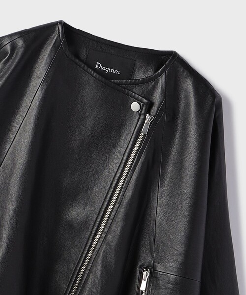 フェイクレザーライダース（ライダースジャケット）｜Diagram