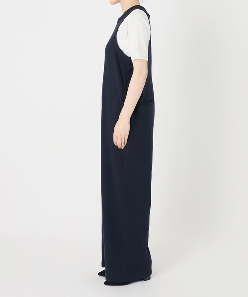 SLOBE IENA＊24ss完売コットンクレーターオールインワン黒36 SLOBE