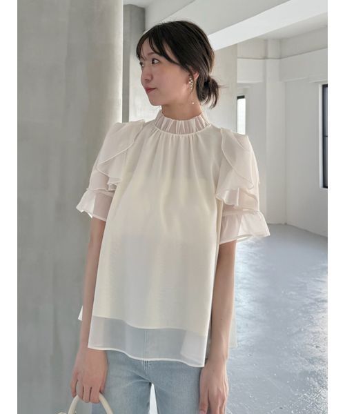 セール】Sustainableオーガンシースルーブラウス（シャツ/ブラウス