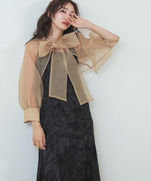 ボウタイ リボン ボレロ キャミワンピース 2点セット パーティー