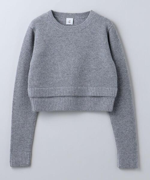 6（ロク）の「＜6(ROKU)＞アルパカ ウール クルーネック プルオーバー