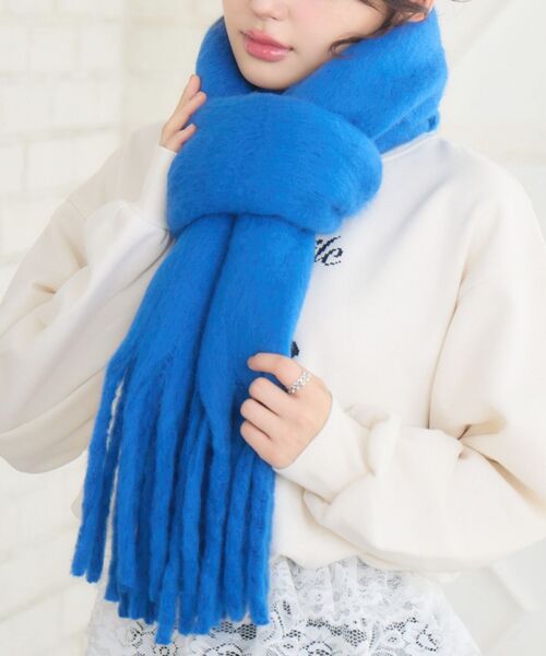 セール】【新色追加】フリンジマフラー（マフラー）｜casita(RETRO