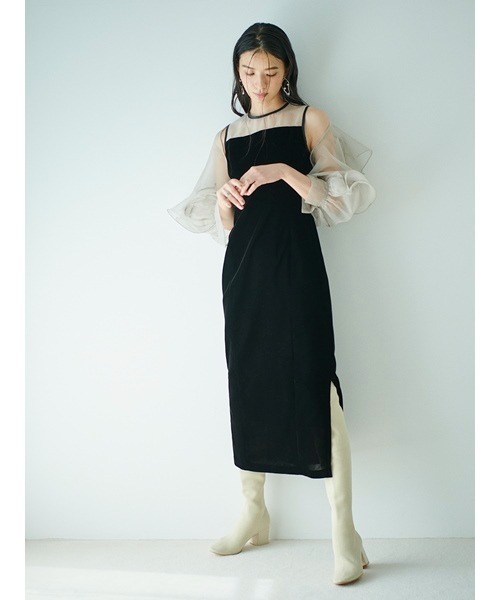 FRAY I.D（フレイアイディー）の「フリルボレロコンビドレス