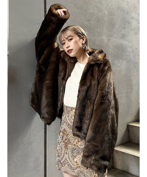 MURUA（ムルーア）の「フェイクファーブルゾン（ブルゾン）」 - WEAR