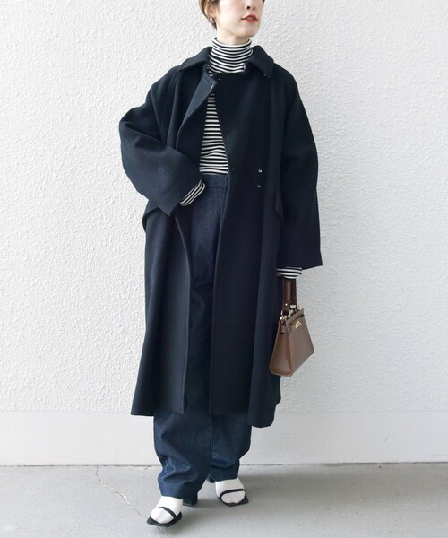 セール】SHIPS any: バルマカーン コクーン コート2 23AW（ステン