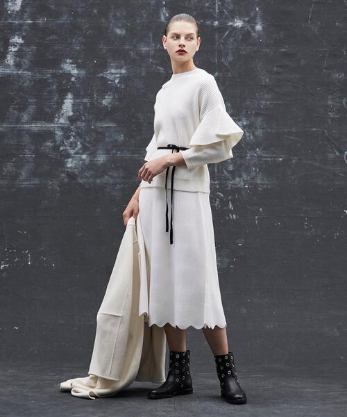 Drawer（ドゥロワー）の「＜Drawer（ドゥロワー）＞ 7G畔編みクルー