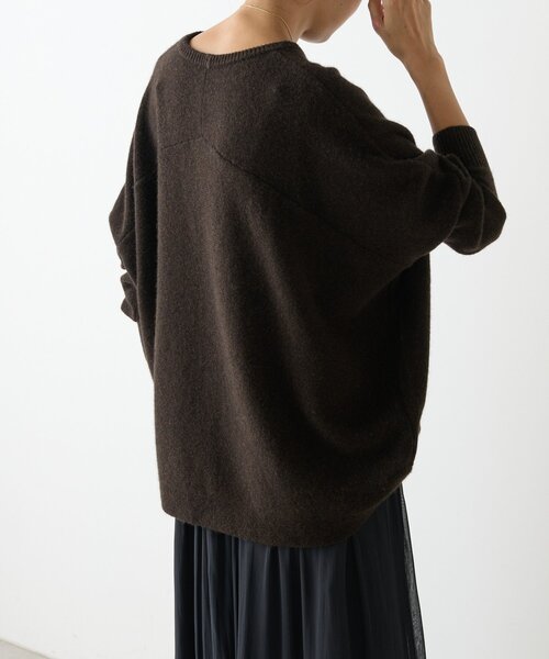 セール】ヤク混ワイドニットプルオーバー（ニット/セーター
