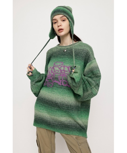 SLY（スライ）の「GIDDRA STUDIO x SLY JQ SWEATER ギドラスタジオ