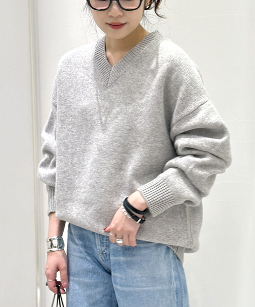 AP STUDIO（エーピーストゥディオ）の「wool Vneck Pullover（ニット