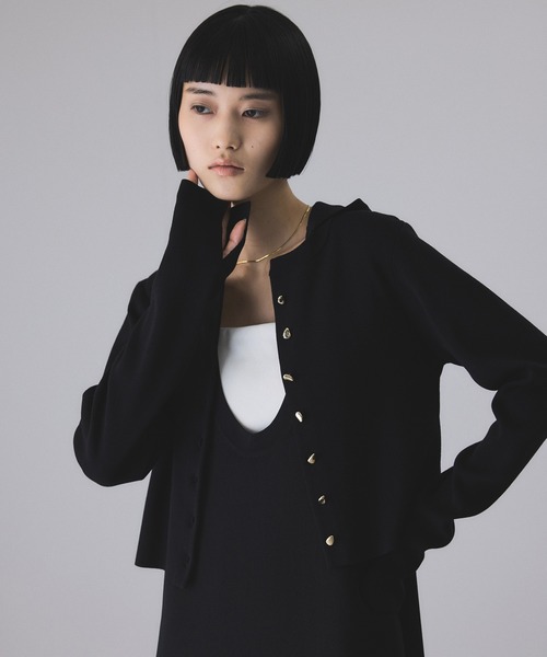 セレクトレングスクルーネックニットカーディガン（カーディガン